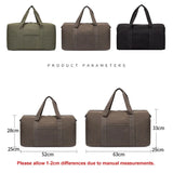 Large Capacity Canvas Folding Travel Bag Unisex Luggage Storage Duffel XA858M