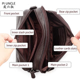 Men Leather Clutch Purse Business Clutch Bags Cell Pouch Wallet