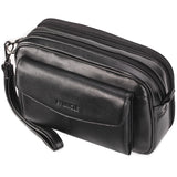 Men Leather Clutch Purse Business Clutch Bags Cell Pouch Wallet