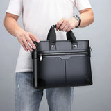 Men Leather Handbags Casual Laptop Bags Male Business Travel Messenger Bags