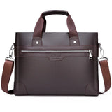 Men Leather Handbags Casual Laptop Bags Male Business Travel Messenger Bags