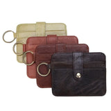 Men Leather Slim Wallet Small Purse Mini Money Bag Thin Portomonee Carteras