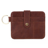 Men Leather Slim Wallet Small Purse Mini Money Bag Thin Portomonee Carteras