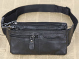 Leather Waist Bag Vintage Belt Bag Multifunction Phone Change Bag
