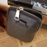 Men Leather Waist Bag with Cell Phone Cover