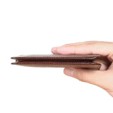 Men Leather Wallet Vertical Anti Theft RFID Wallet