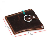 Cow Leather Key Bag Zipper Keychain Auto Car Key Case