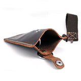 Cow Leather Key Bag Zipper Keychain Auto Car Key Case