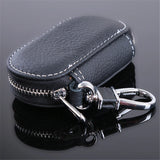 Leather Key Holder Zipper Case Organizer Wallets