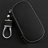 Leather Key Holder Wallet Organizer with Zipper Case