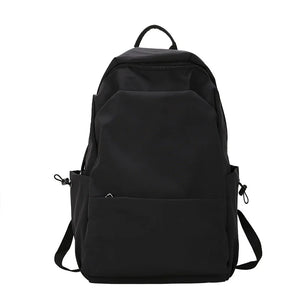 Large Capacity Backpack Solid School Bag Unisex Travel Rucksack Mochila