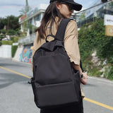 Large Capacity Backpack Solid School Bag Unisex Travel Rucksack Mochila