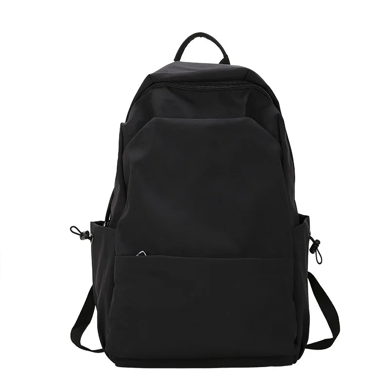Large Capacity Backpack Solid School Bag Unisex Travel Rucksack Mochila