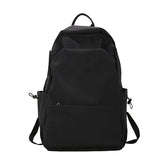 Large Capacity Backpack Solid School Bag Unisex Travel Rucksack Mochila