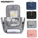 Large Waterproof Makeup Bag with Hanging Wash Pouch