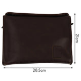 Men Leather Messenger Briefcase Laptop Shoulder Crossbody Bag Business Handbag