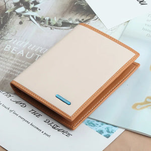 Men Leather Money Clip Slim Bifold Wallet ID Credit Clip Cash Holder