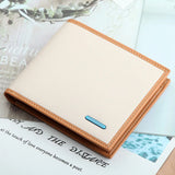 Men Leather Money Clip Slim Bifold Wallet ID Credit Clip Cash Holder