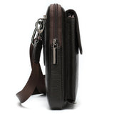 Men Leather Waist Bag Multifunction Outdoor Wear Mobile Phone Belts