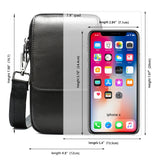 Men Leather Waist Bag Outdoor Leisure Bag Diagonal Small Square Package Belt Mob