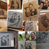 Custom Photo Engraved Men's Bifold Wallet - Personalized Picture Purse