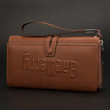 Men Long Wallets Classic Purses Male PU Leather Wallet Multifunction Business Cl