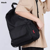 Canvas Backpack Gray Casual Rucksack 15 inch Laptop College Student School Bag