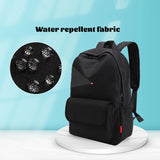Canvas Backpack Gray Casual Rucksack 15 inch Laptop College Student School Bag