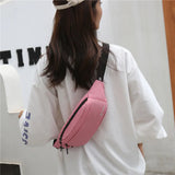 Men Grey Waist Bag Pack Functional Large Belt Pouch