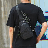 Pattern Printed Messenger Bag for Men and Women