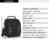 Waterproof Military Crossbody Bag Small Travel Shoulder Messenger Bag