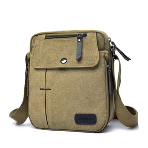 Men Military Messenger Canvas Bag Single Shoulder Outdoor Travel Bag