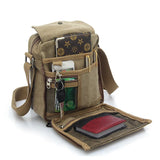 Men Military Messenger Canvas Bag Single Shoulder Outdoor Travel Bag