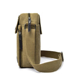 Men Military Messenger Canvas Bag Single Shoulder Outdoor Travel Bag