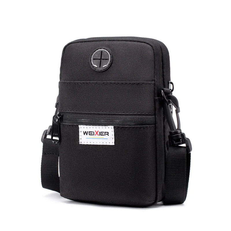 Men Mini Shoulder Mobile Phone Bag Multi-Function Outdoor Sports Work Bag