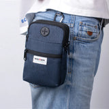Men Mini Shoulder Mobile Phone Bag Multi-Function Outdoor Sports Work Bag