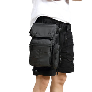 Men Motorcycle Riding Waist Bags Waterproof Thigh Bag Fanny Pack