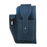 Men Multi-Function Leather Fanny Waist Bag Sports Belt Bum Pouch
