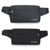 Men Nylon Belt Bum Waist Phone Pouch Fanny Pack Sport Zip Bag