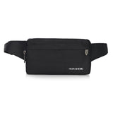 Men Nylon Belt Bum Waist Phone Pouch Fanny Pack Sport Zip Bag