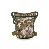 Nylon Motorcycle Hip Belt Double Zip Waist Fanny Pack