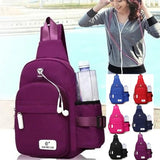 Men Nylon Outdoor Sport Shoulder Small Bag Crossbody Chest Pack Backpack Canvas