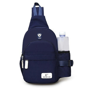 Men Nylon Outdoor Sport Shoulder Small Bag Crossbody Chest Pack Backpack Canvas