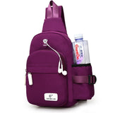Men Nylon Outdoor Sport Shoulder Small Bag Crossbody Chest Pack Backpack Canvas