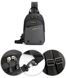 Men Nylon Small Backpack Rucksack Military Travel Bag