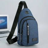 One Shoulder Backpack Sling Bag USB Boys Cycling Sports Travel Bag
