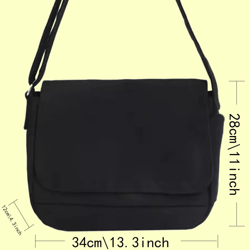 Outdoor Crossbody Tote Canvas Messenger Travel Bag Storage Handbag