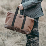 Canvas Outdoor Shoulder Bag for Travel and Overnight Use