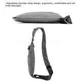 Men Oxford Fabric Messenger Sports Wallet Adjustable Strap Outdoor Traveling