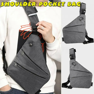 Men Oxford Fabric Messenger Sports Wallet Adjustable Strap Outdoor Traveling